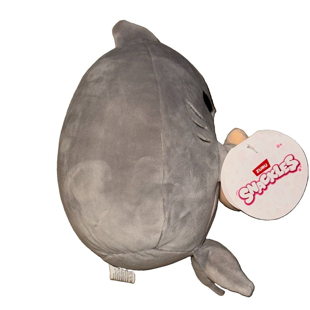 ZURU Snackles Series 1 Finn Shark Severed Foot 8” Plush NWT Rare 77694A - Picture 4 of 7